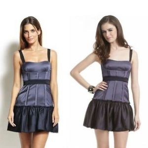 Purple and Black BCBG runway mini dress